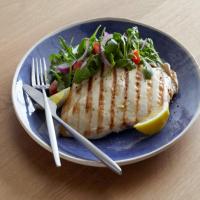 Grilled Chicken Paillard With Lemon And Black Pepper And Arugula-tomato Salad