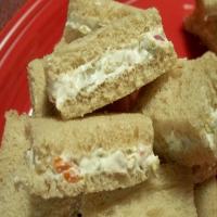 Cream Cheese And Olive Party Sandwiches image